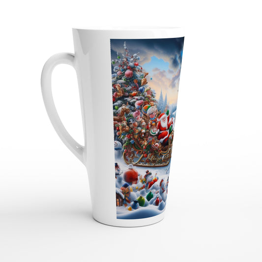 White Latte 17oz Ceramic Mug - Winter 166