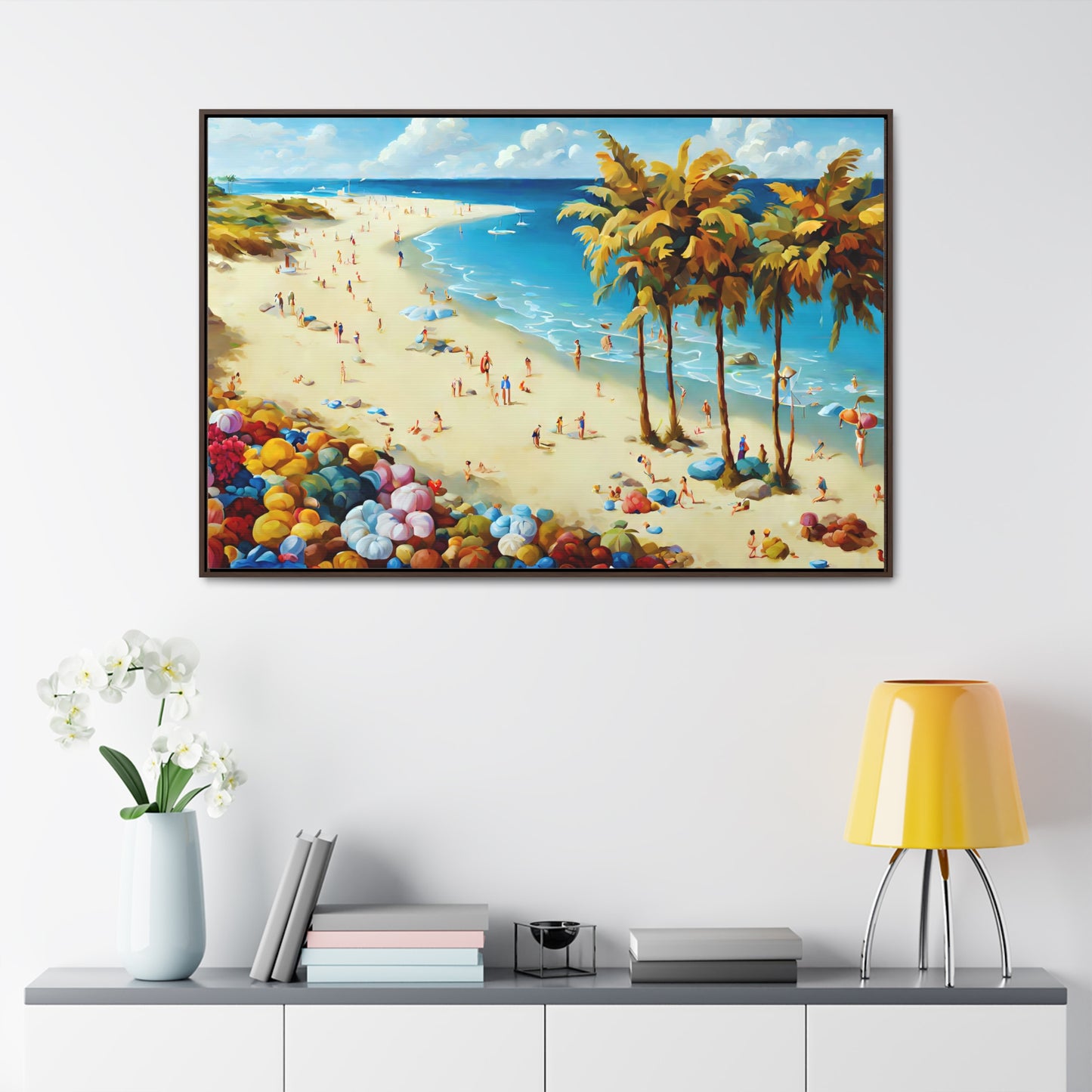 Framed Canvas Gallery Wrap - Beach 2001