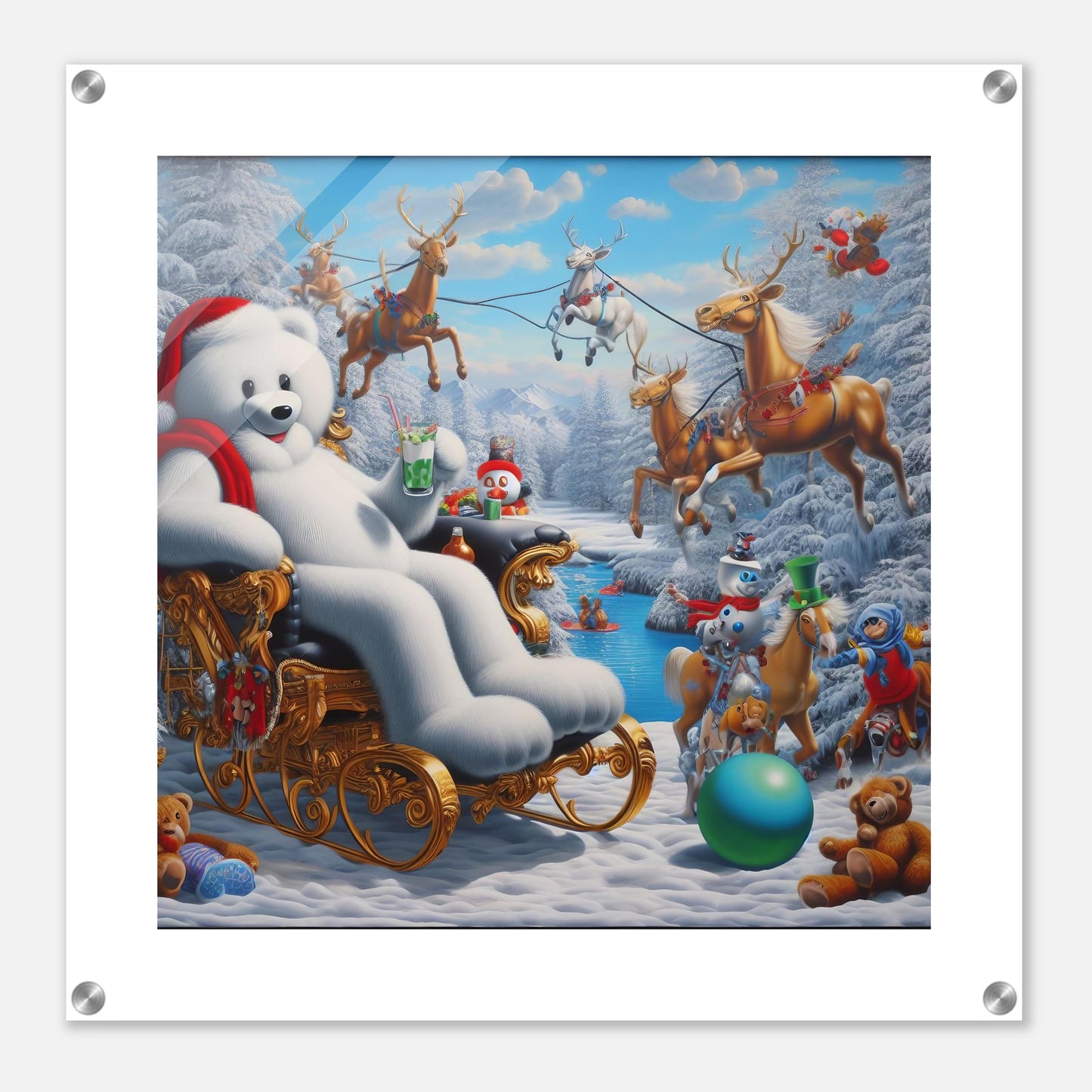 Wall Art - Winter 51 -Sitting polar bear