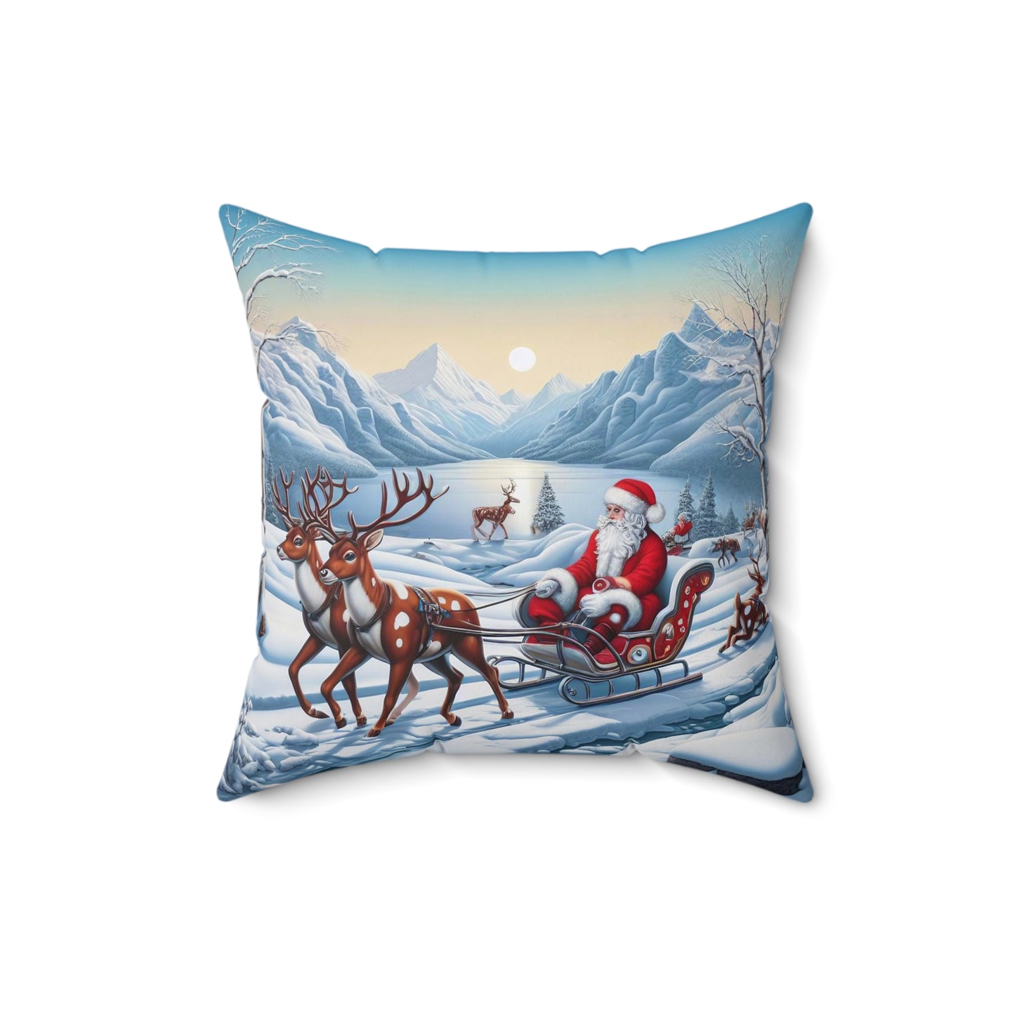 Spun Polyester Square Pillow - Winter 231