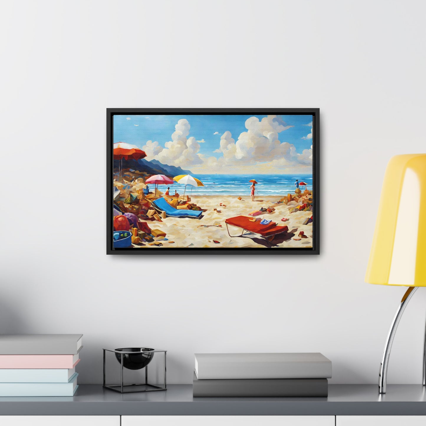 Framed Canvas Gallery Wrap - Beach 2006