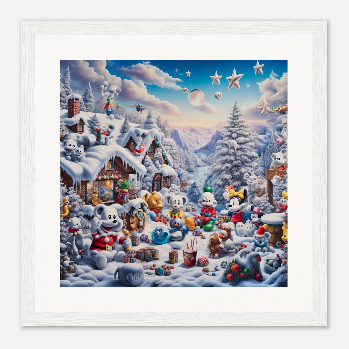 Wall Art - Winter 61 - Baby animals and toys