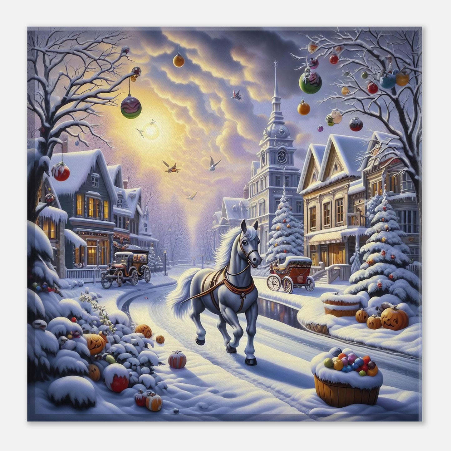 Wall Art - Winter 73 - Horse walking