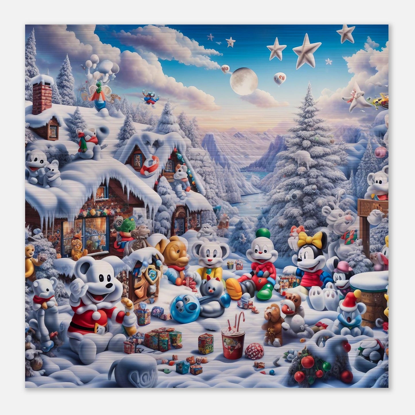 Wall Art - Winter 61 - Baby animals and toys
