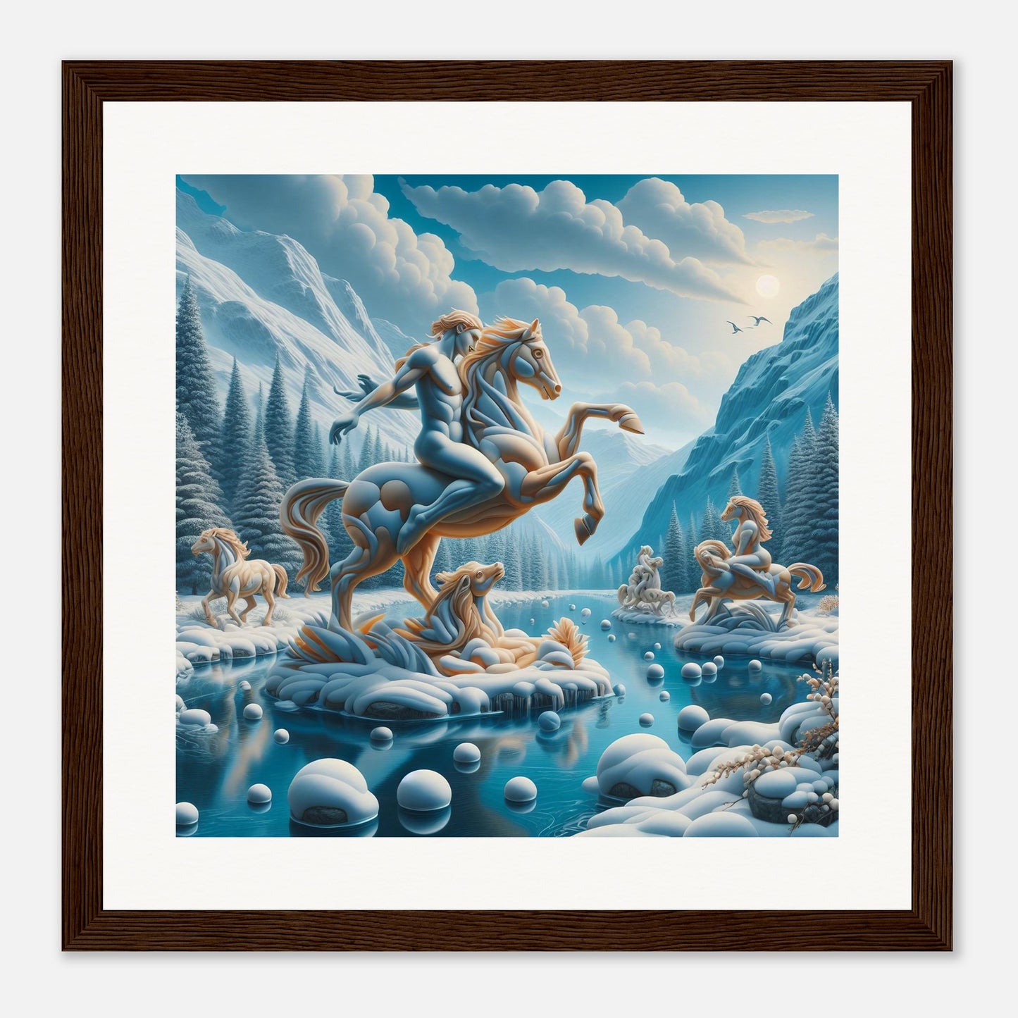 Wall Art - Winter 76 - Man on a horse