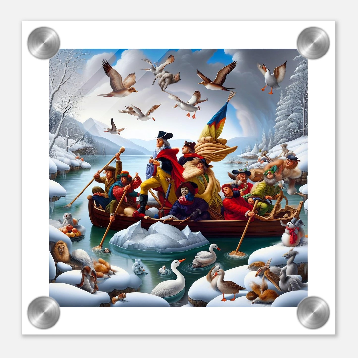 Wall Art - Winter 11 - Men on a boat