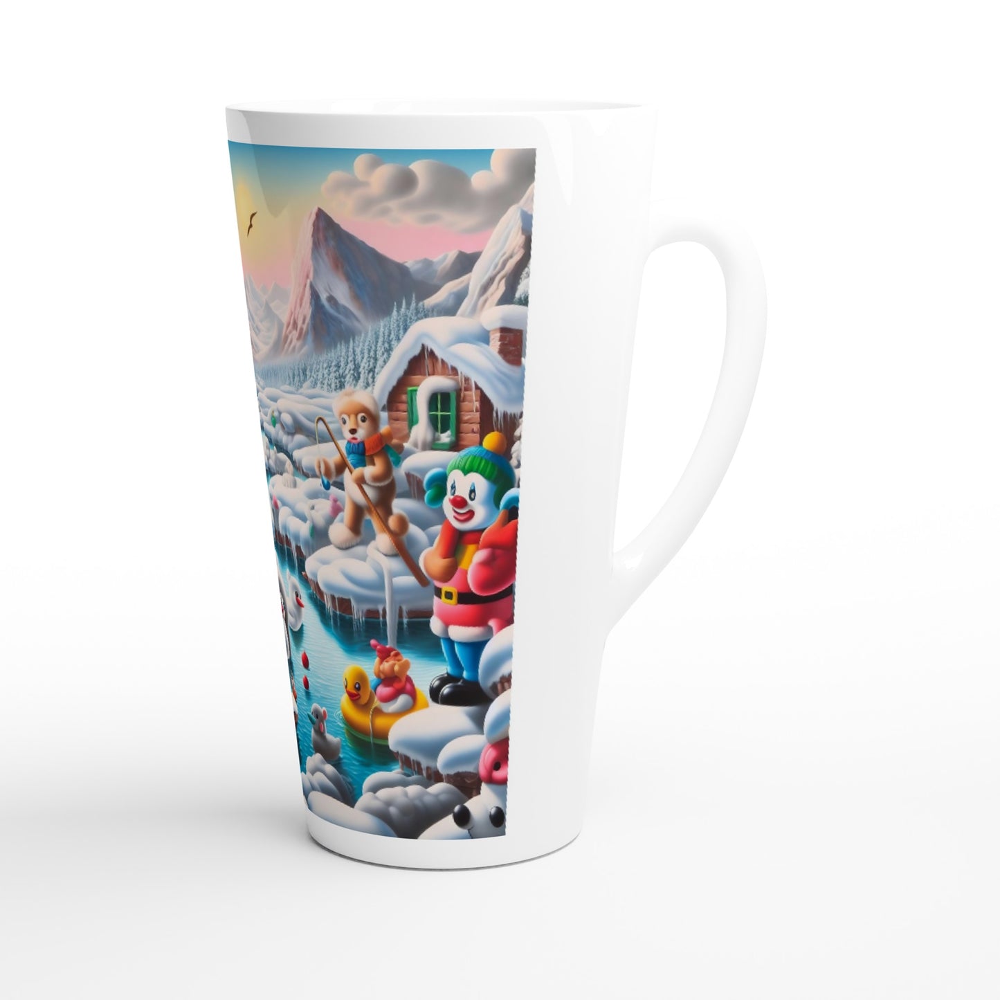 White Latte 17oz Ceramic Mug - Winter 150