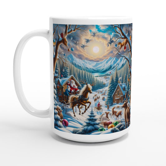 White 15oz Ceramic Mug - Winter  151