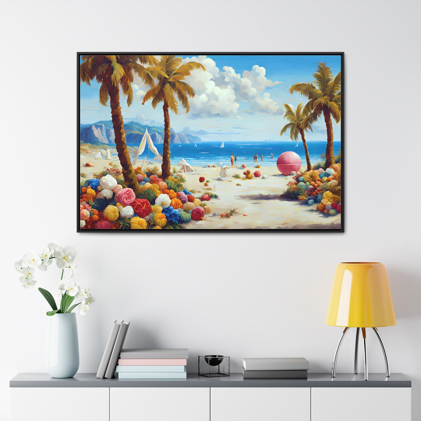 Framed Canvas Gallery Wrap - Beach 2002