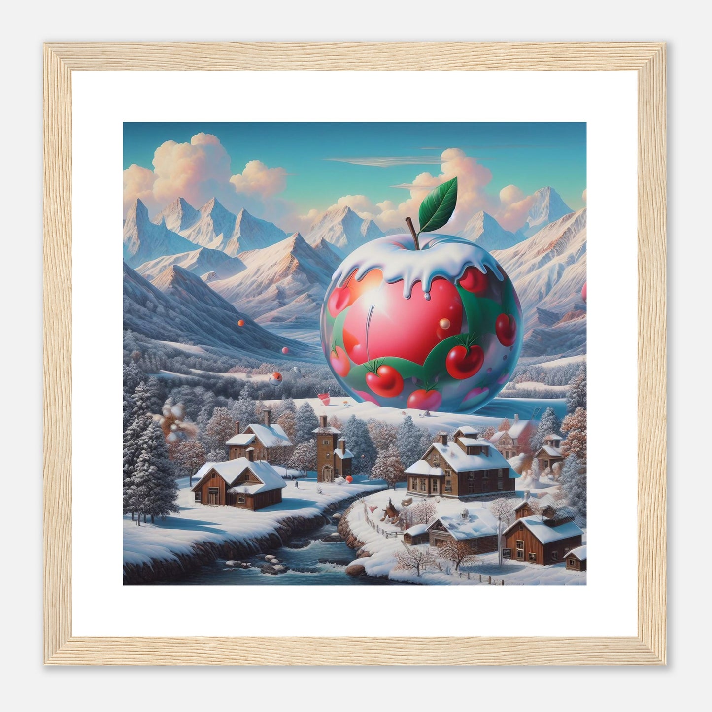 Wall Art - Winter 16 - Apple and mountains