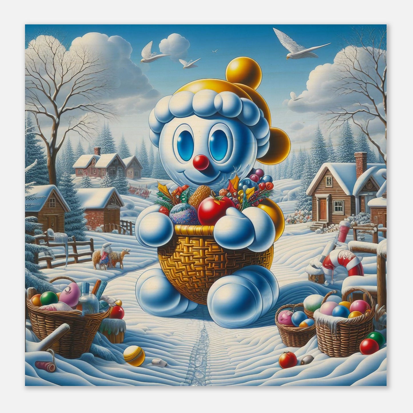 Wall Art - Winter 52 - Baby snowman