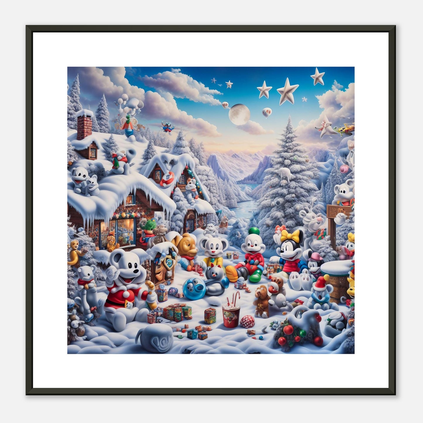Wall Art - Winter 61 - Baby animals and toys