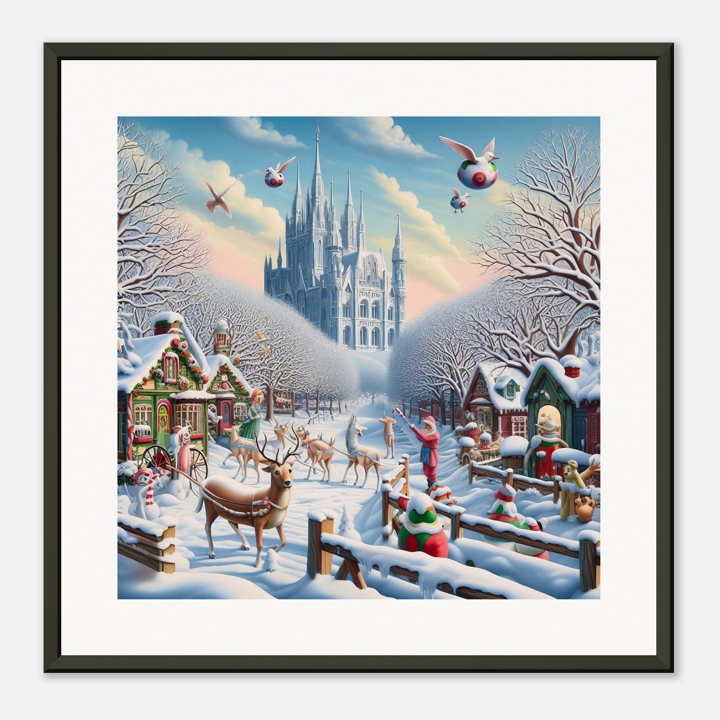 Wall Art - Winter 58 - Castle and trees