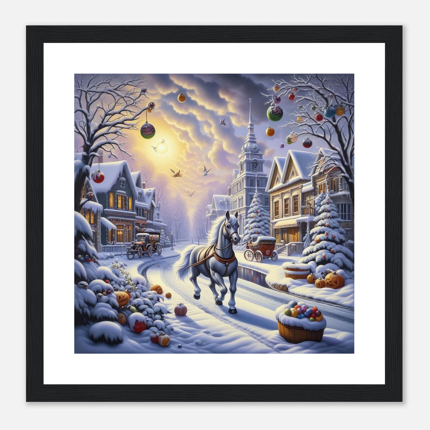 Wall Art - Winter 73 - Horse walking