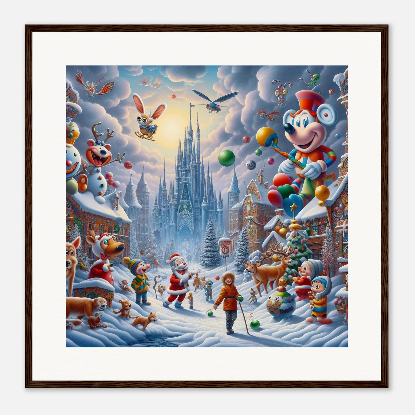 Wall Art - Winter 54 - Castle and animals