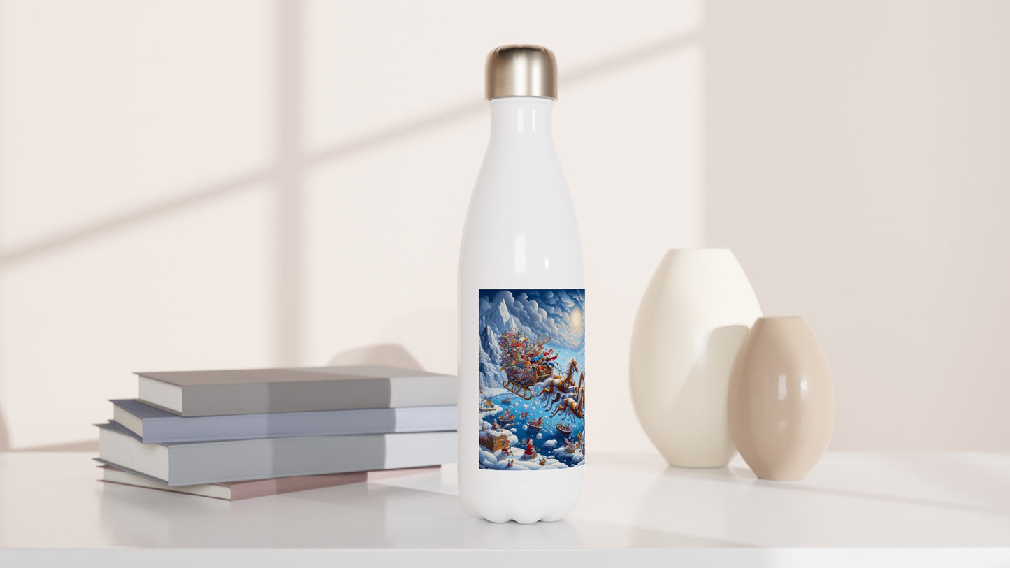 White 17oz Stainless Steel Water Bottle - Winter 185