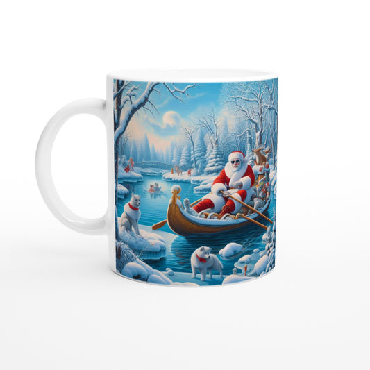 White 11oz Ceramic Mug - Winter 162