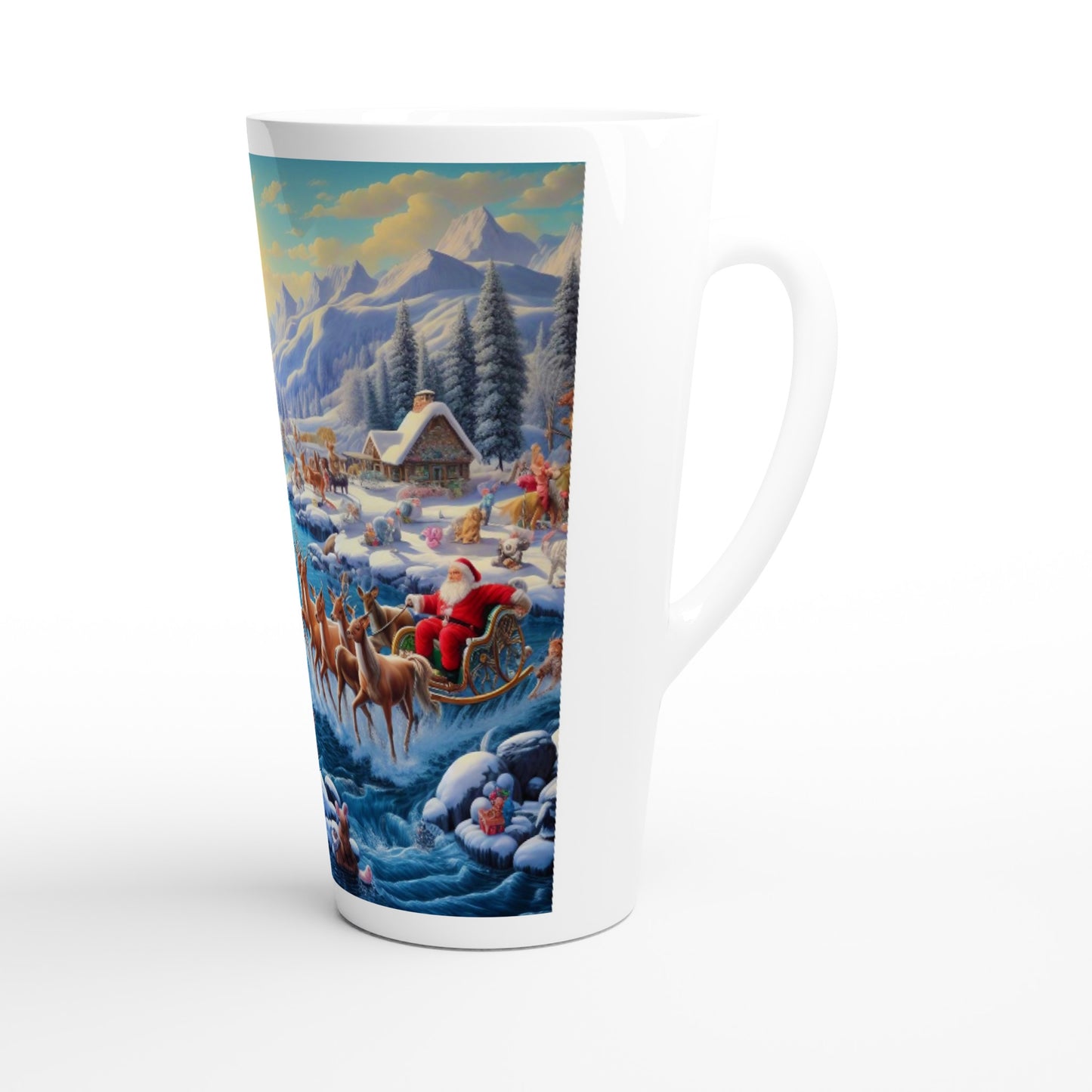 White Latte 17oz Ceramic Mug - Winter 170