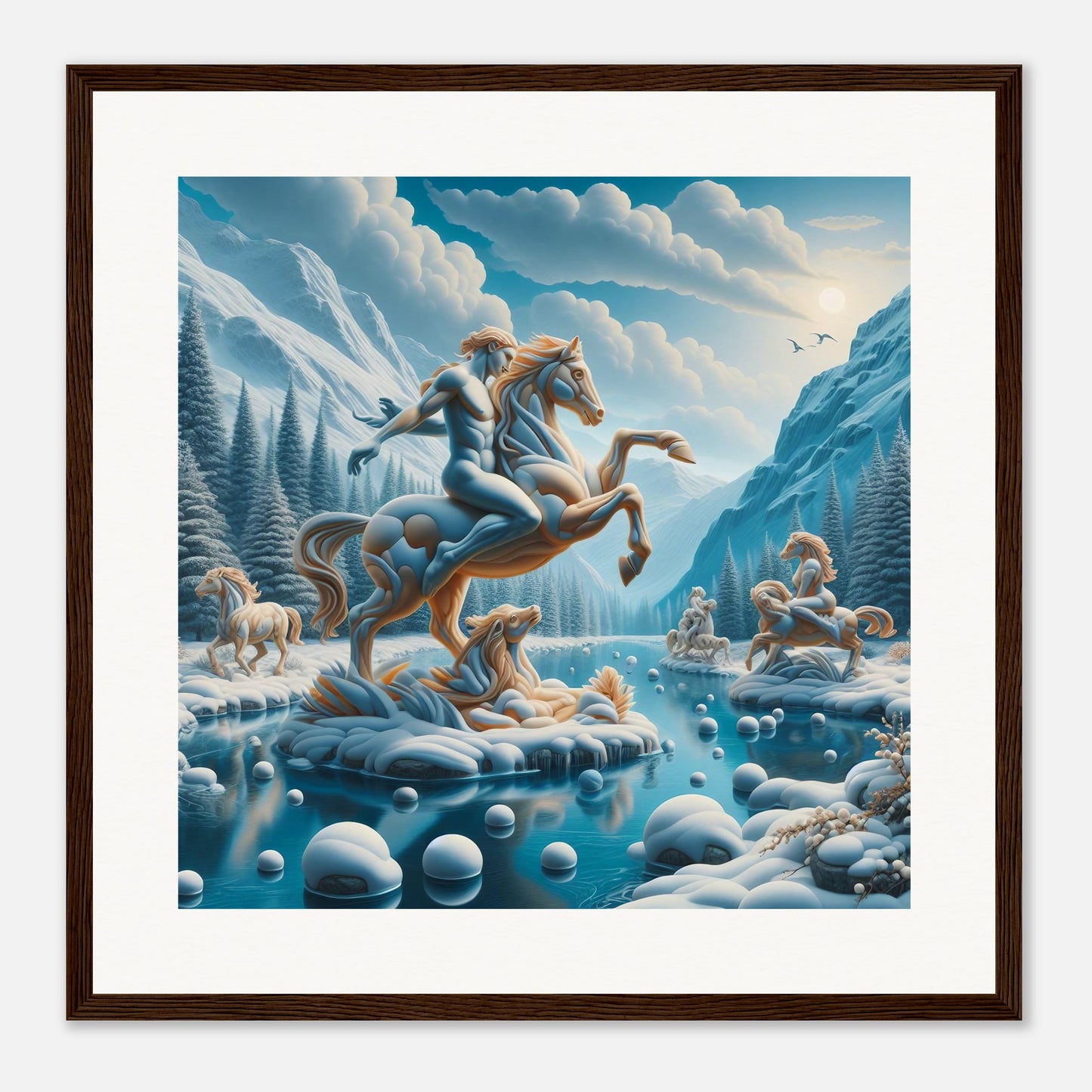 Wall Art - Winter 76 - Man on a horse