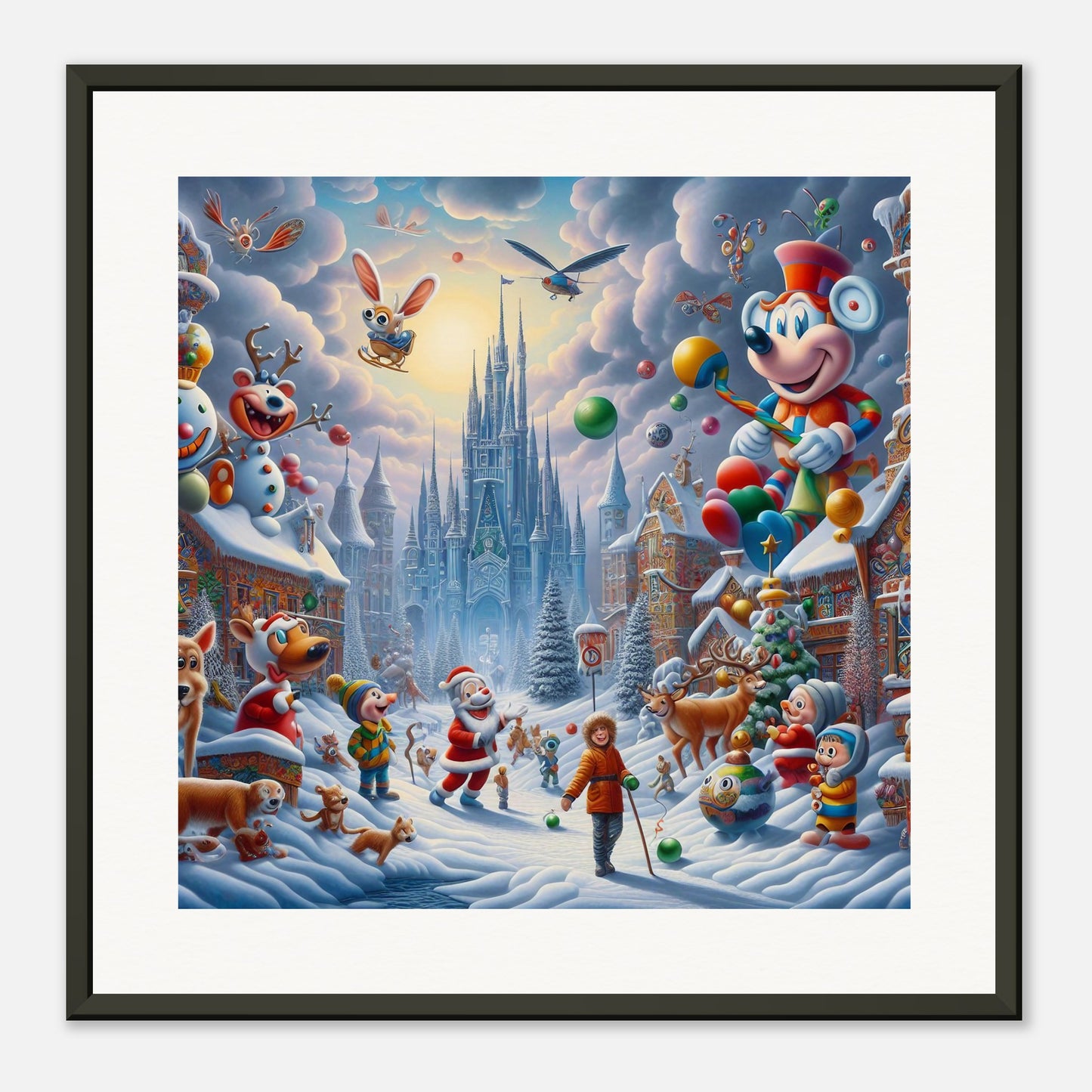Wall Art - Winter 54 - Castle and animals