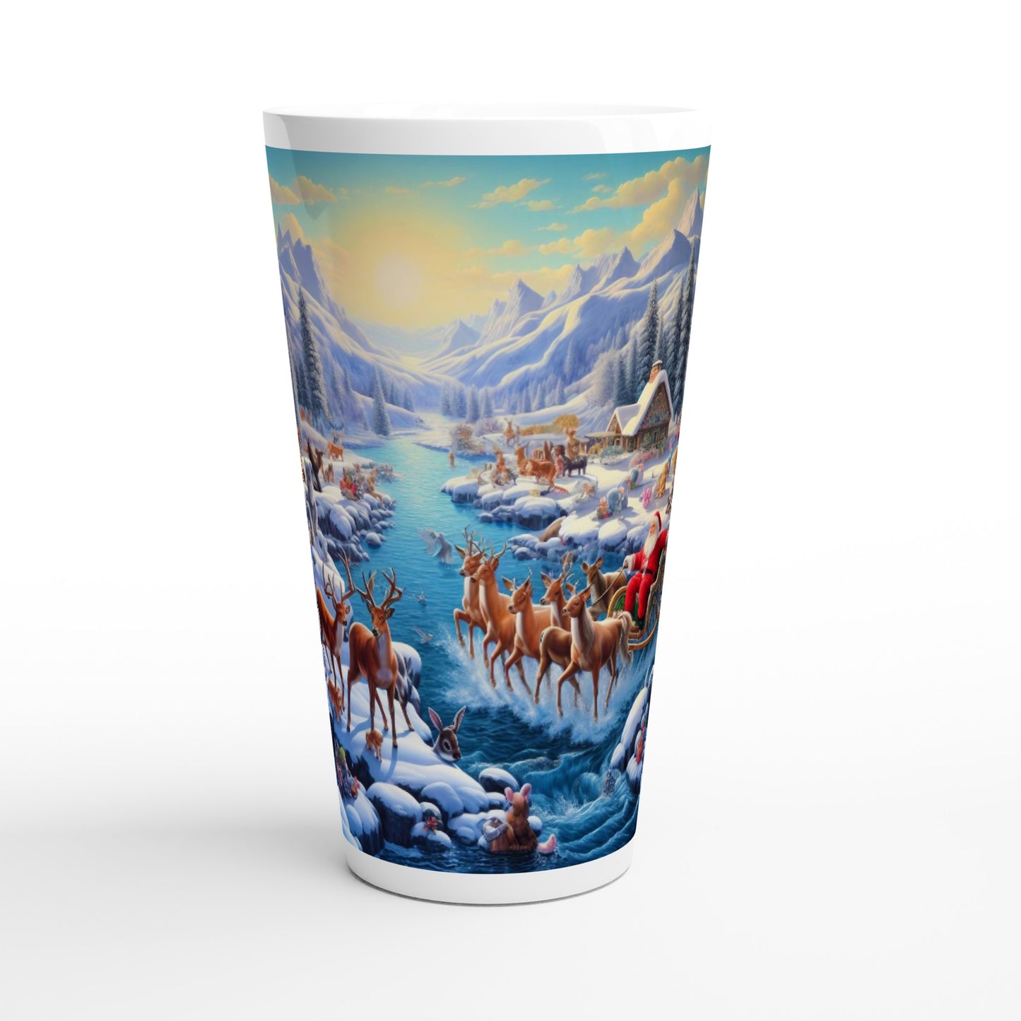 White Latte 17oz Ceramic Mug - Winter 170