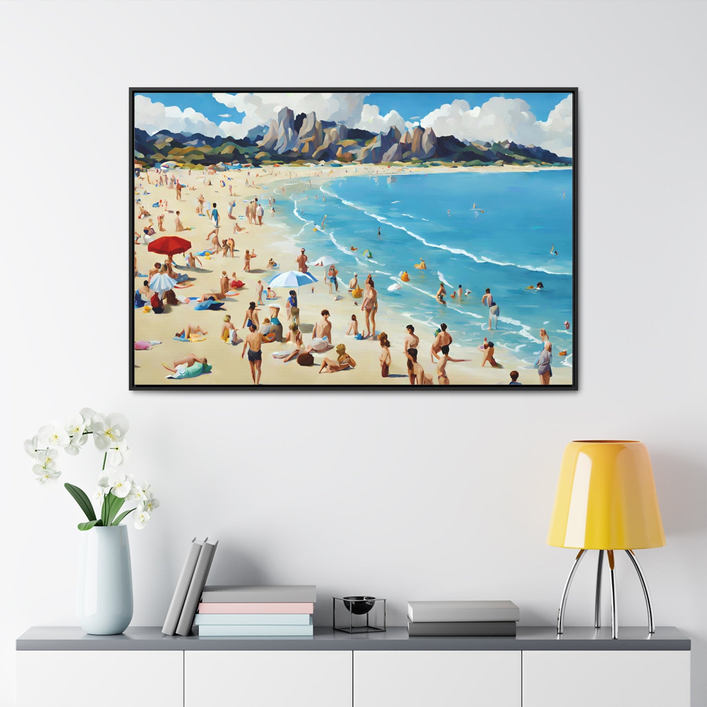 Framed Canvas Gallery Wrap - Beach 2008