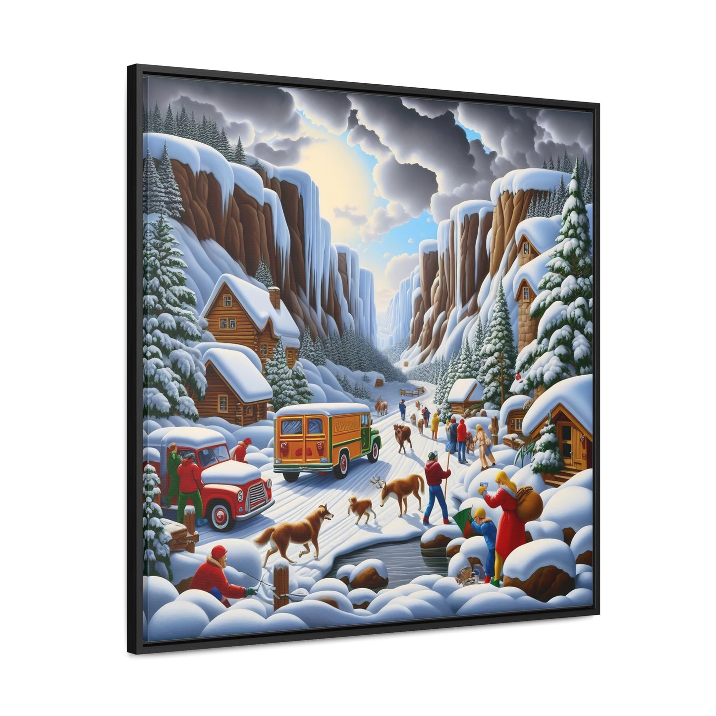 Framed Gallery Canvas Wrap - Winter 120