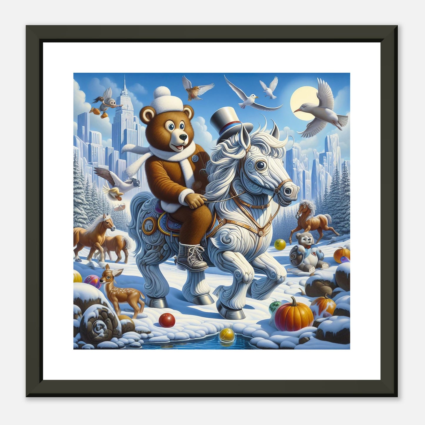 Wall Art - Winter 23 - Bear on a horse