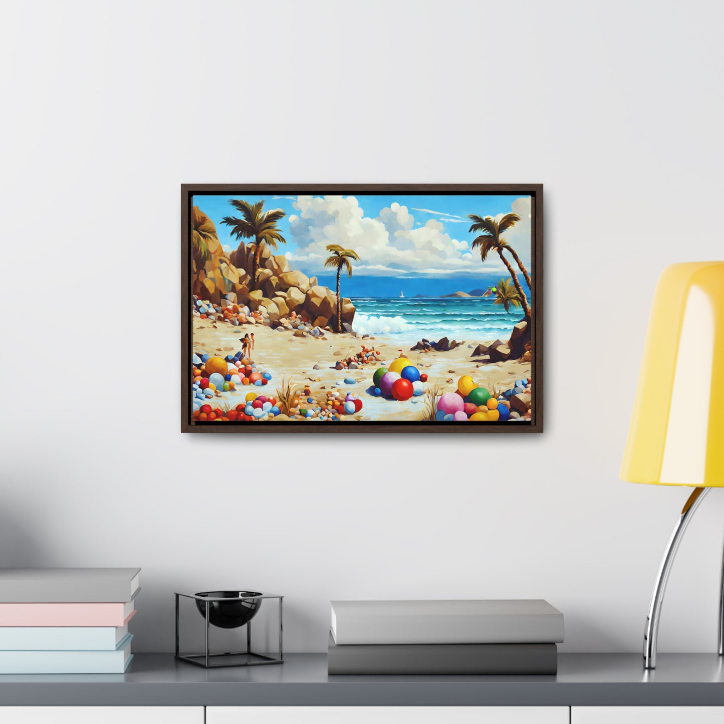 Framed Canvas Gallery Wrap - Beach 2004