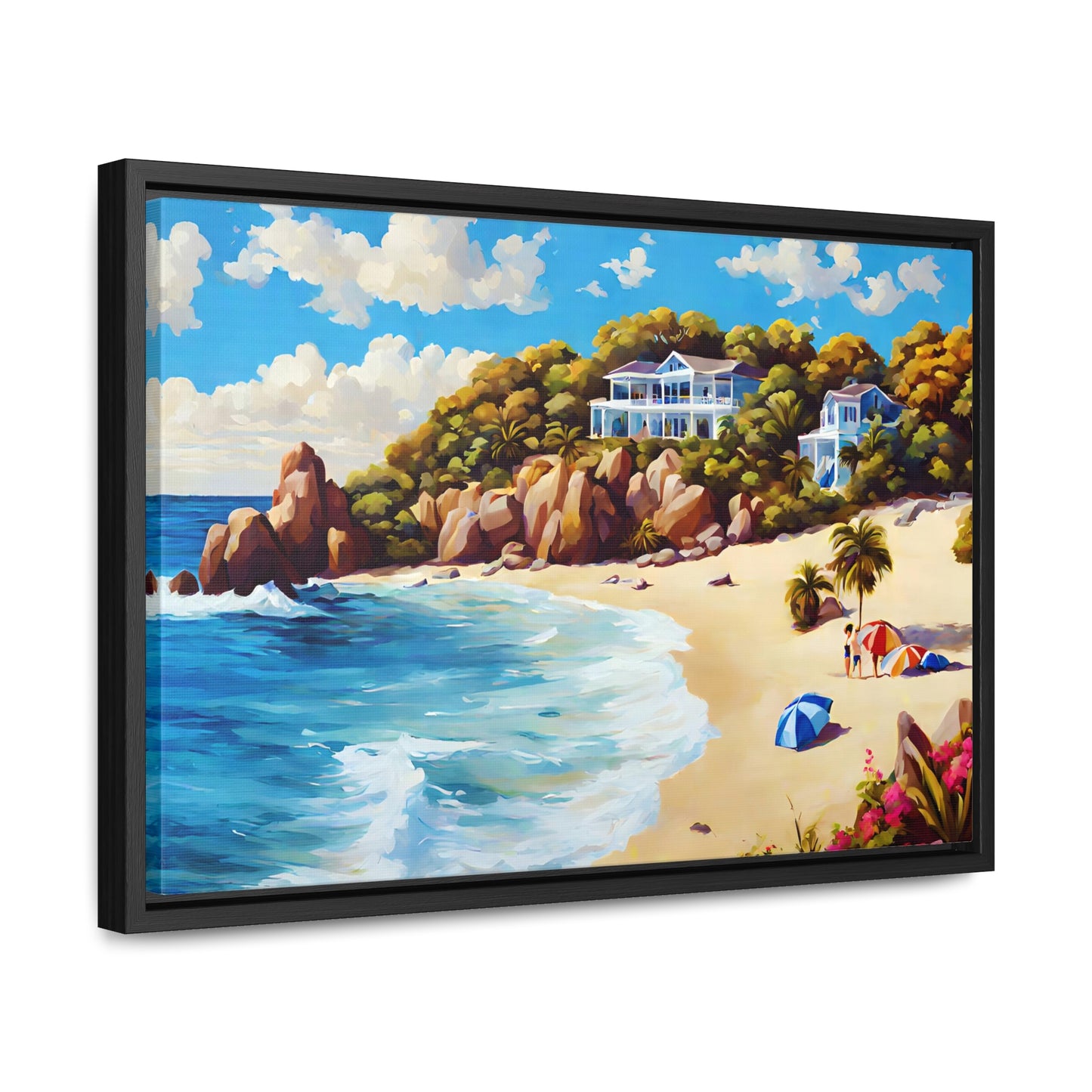 Framed Canvas Gallery Wrap - Beach 2010