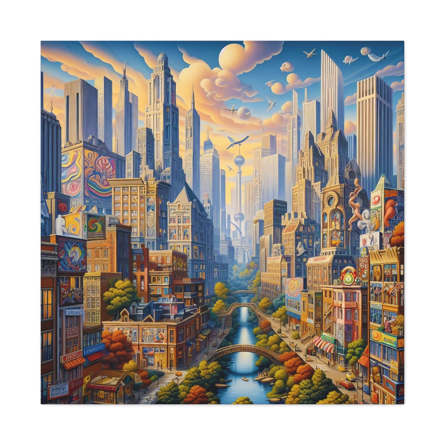 Canvas Gallery Wrap - City 5