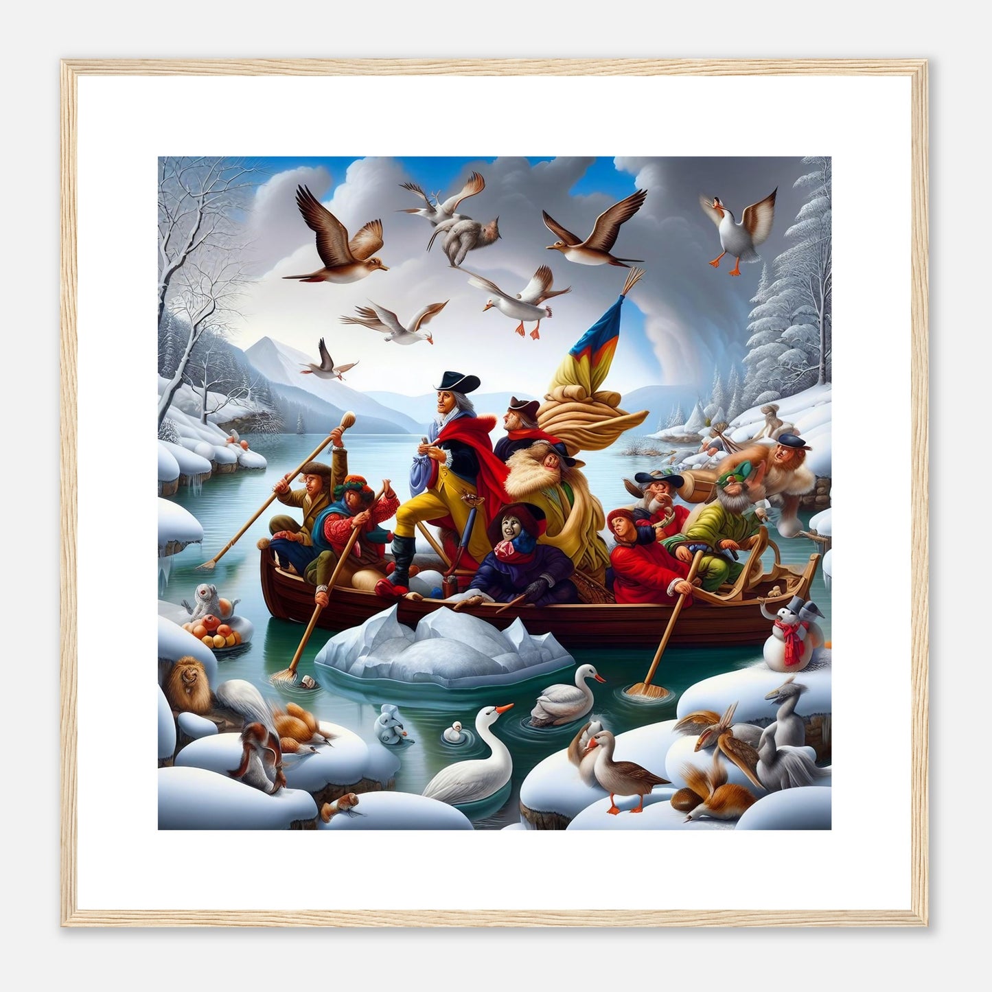 Wall Art - Winter 11 - Men on a boat