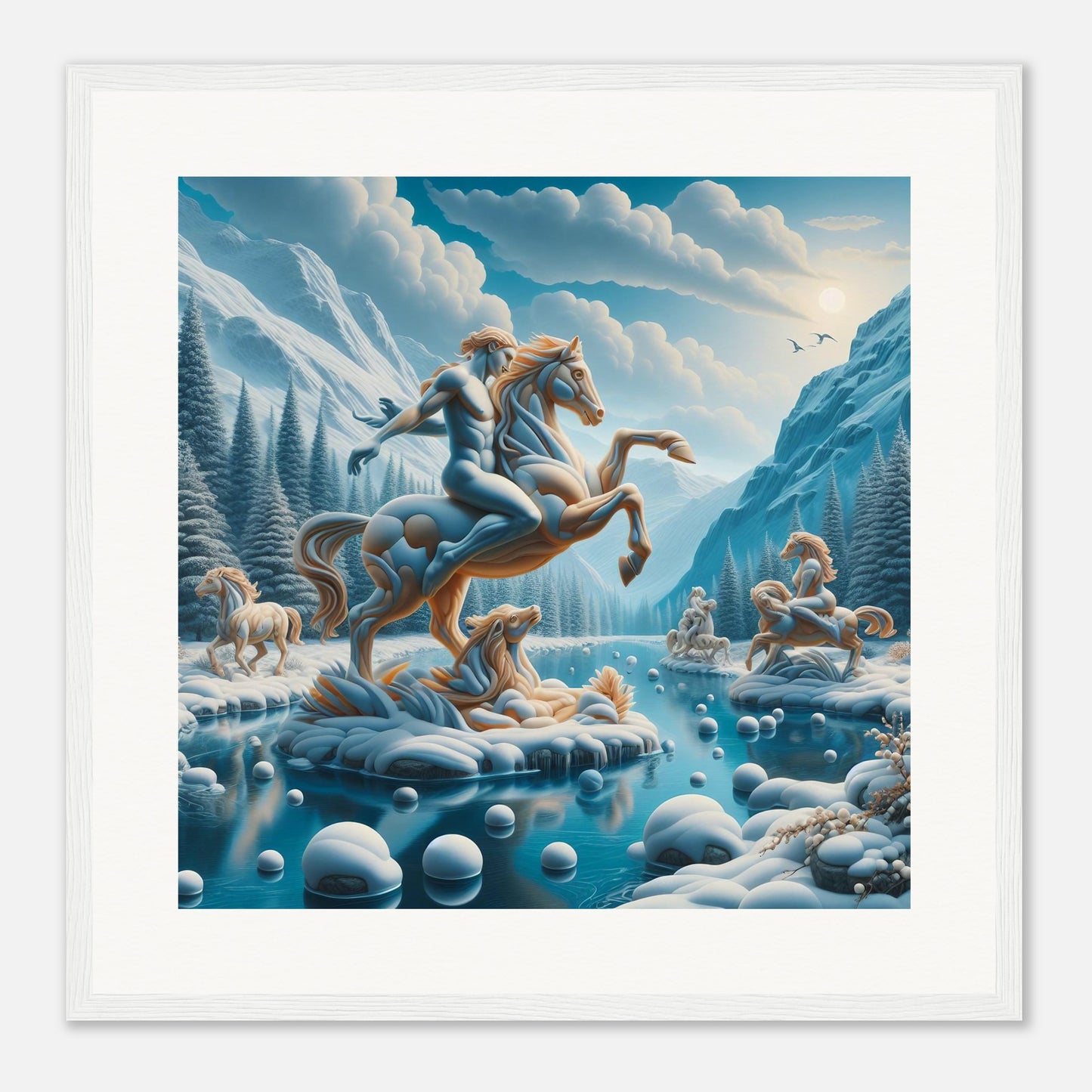 Wall Art - Winter 76 - Man on a horse