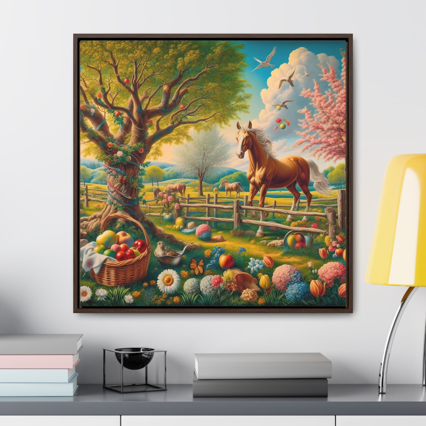 Framed Gallery Canvas Wrap - Spring 50