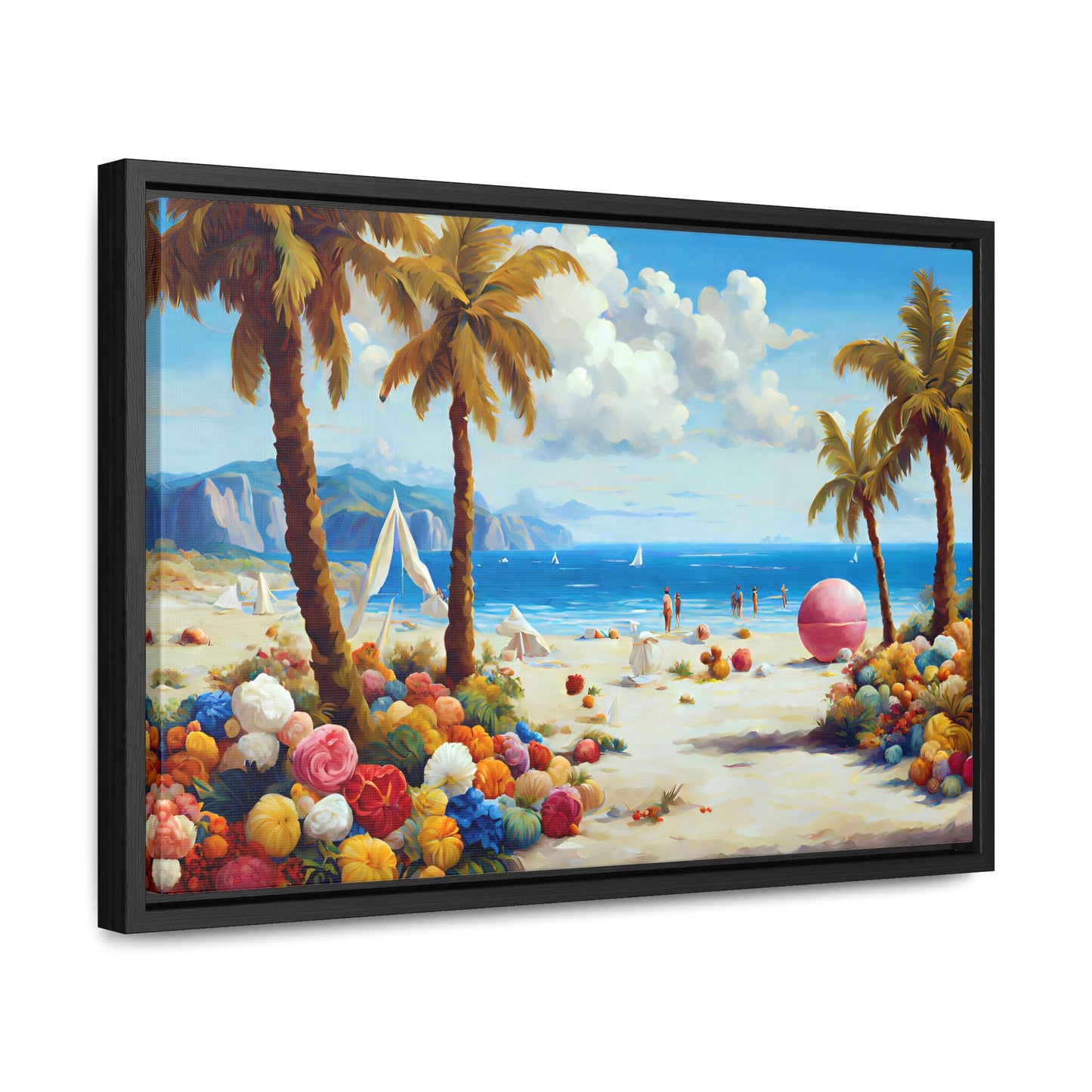 Framed Canvas Gallery Wrap - Beach 2002