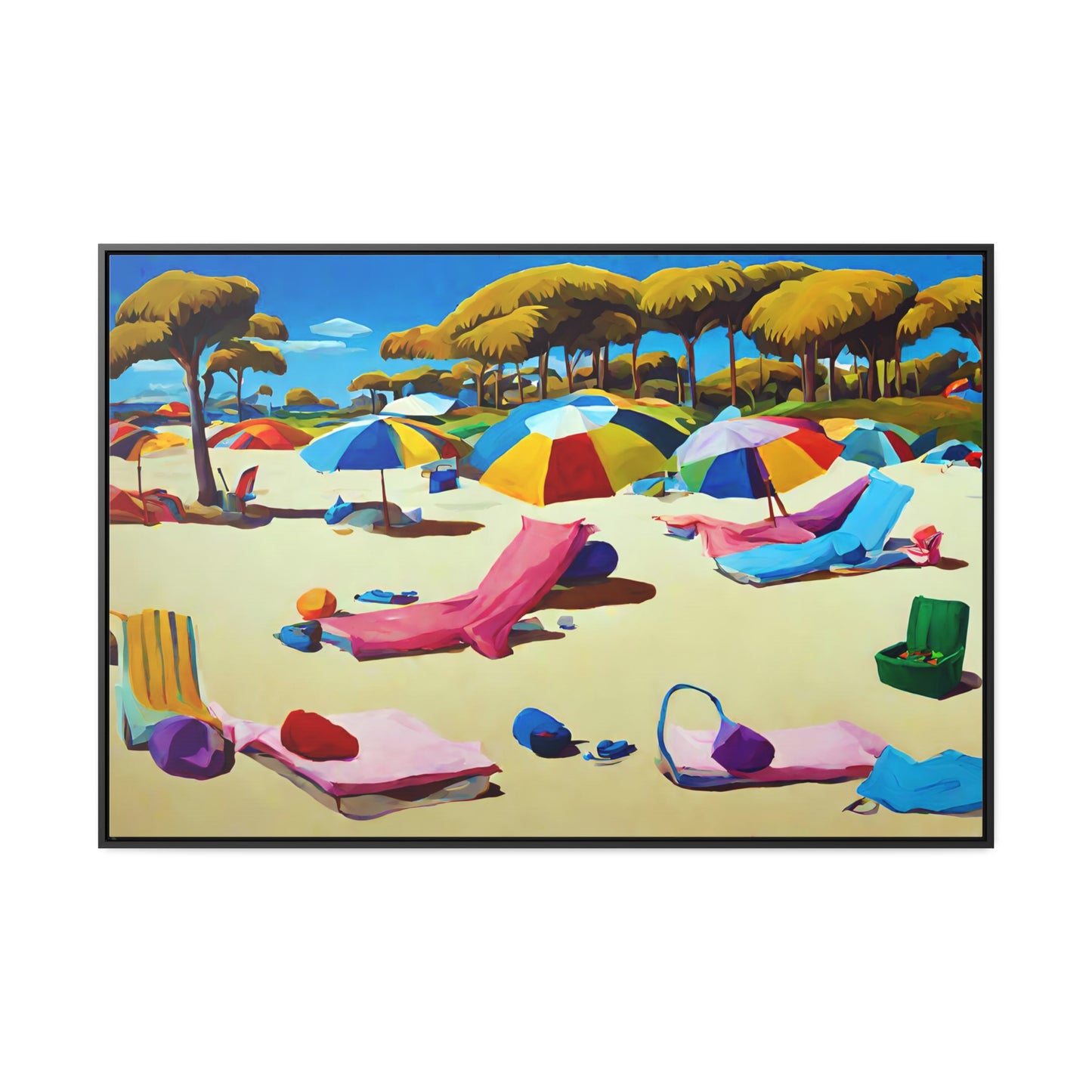 Framed Canvas Gallery Wrap - Beach 2005