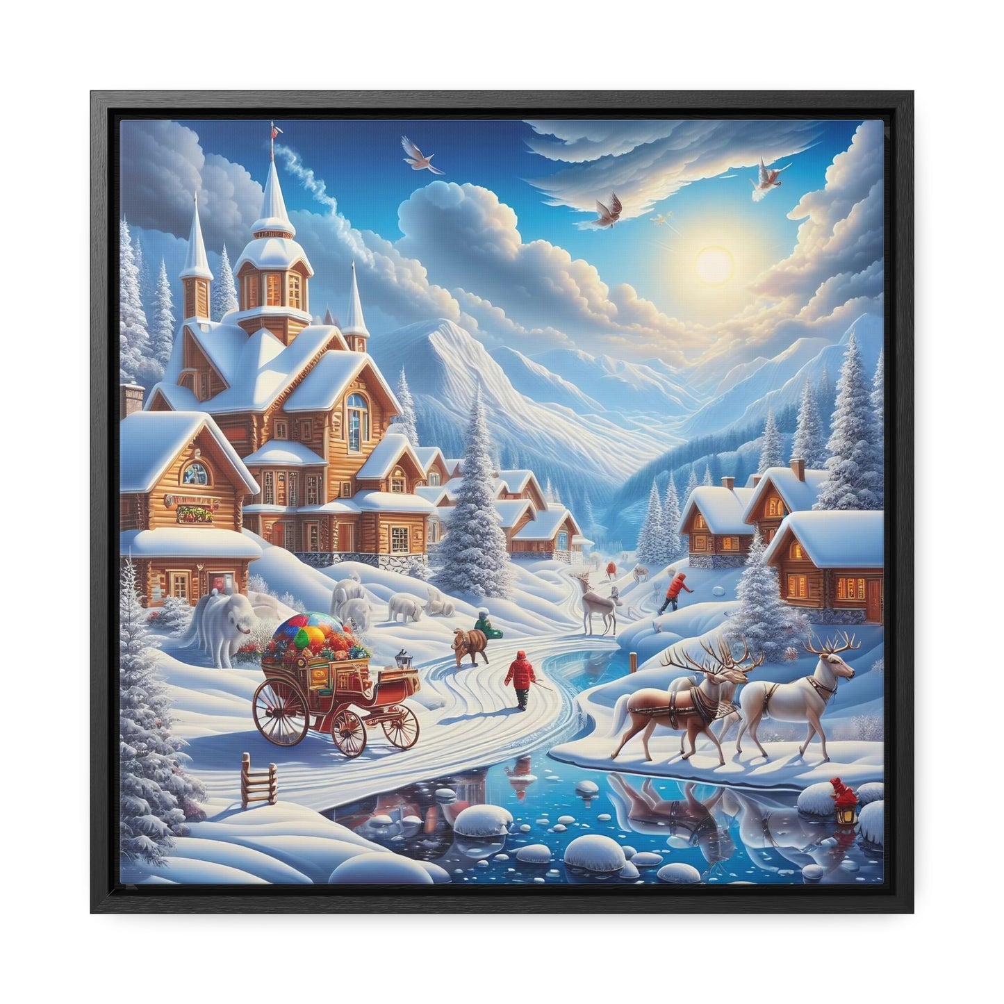 Framed Gallery Canvas Wrap - Winter 115