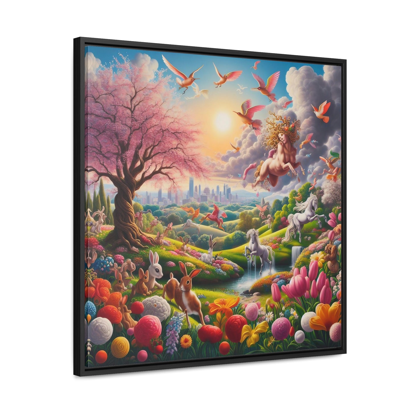 Framed Gallery Canvas Wrap - Spring 110