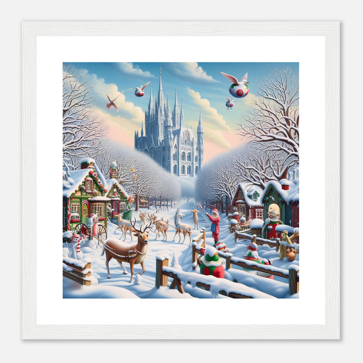 Wall Art - Winter 58 - Castle and trees