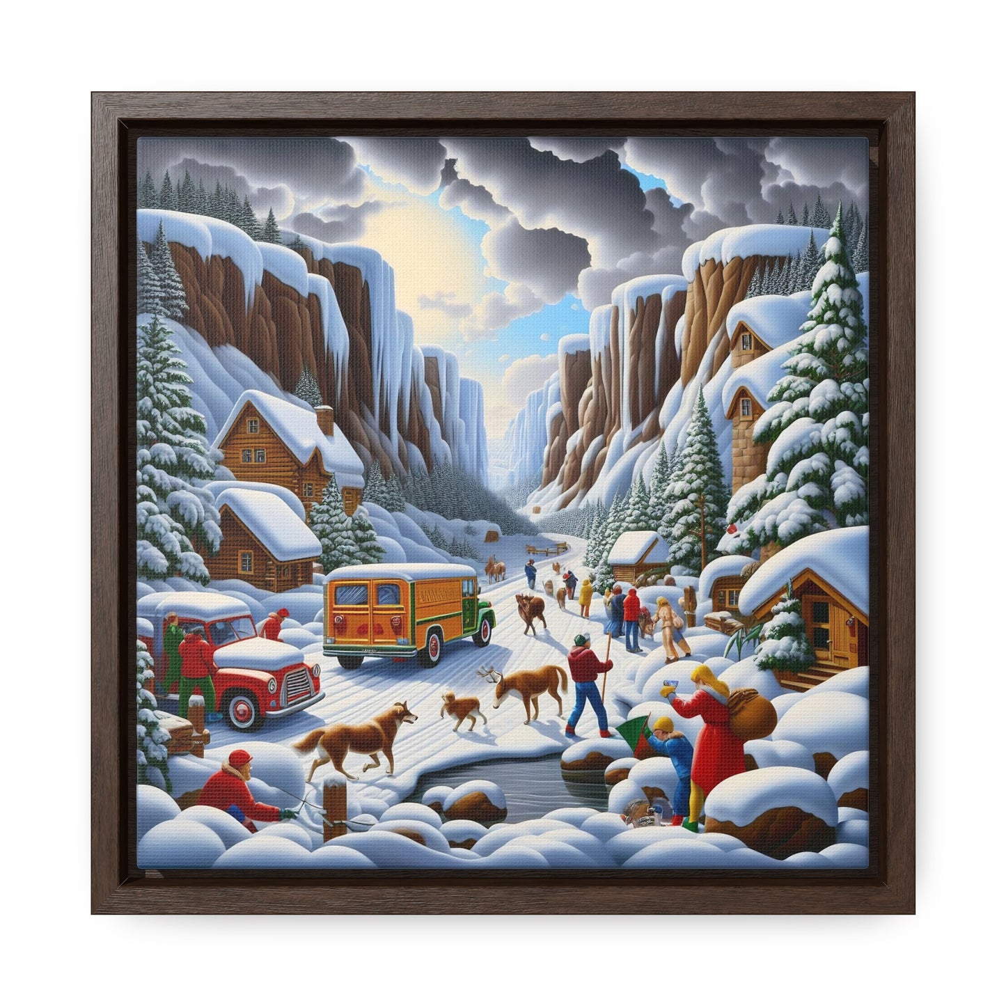 Framed Gallery Canvas Wrap - Winter 120