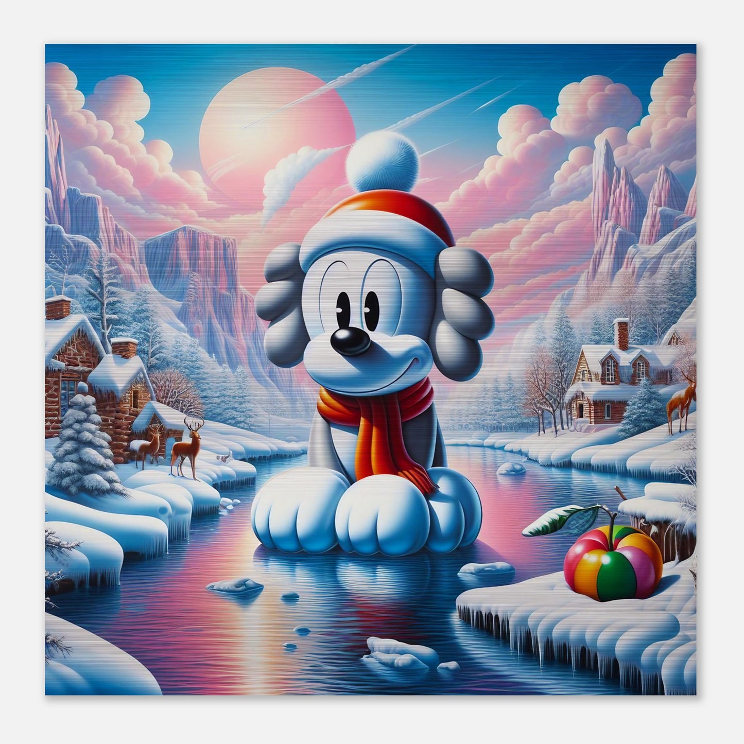 Wall Art - Winter 24 - Dog on water