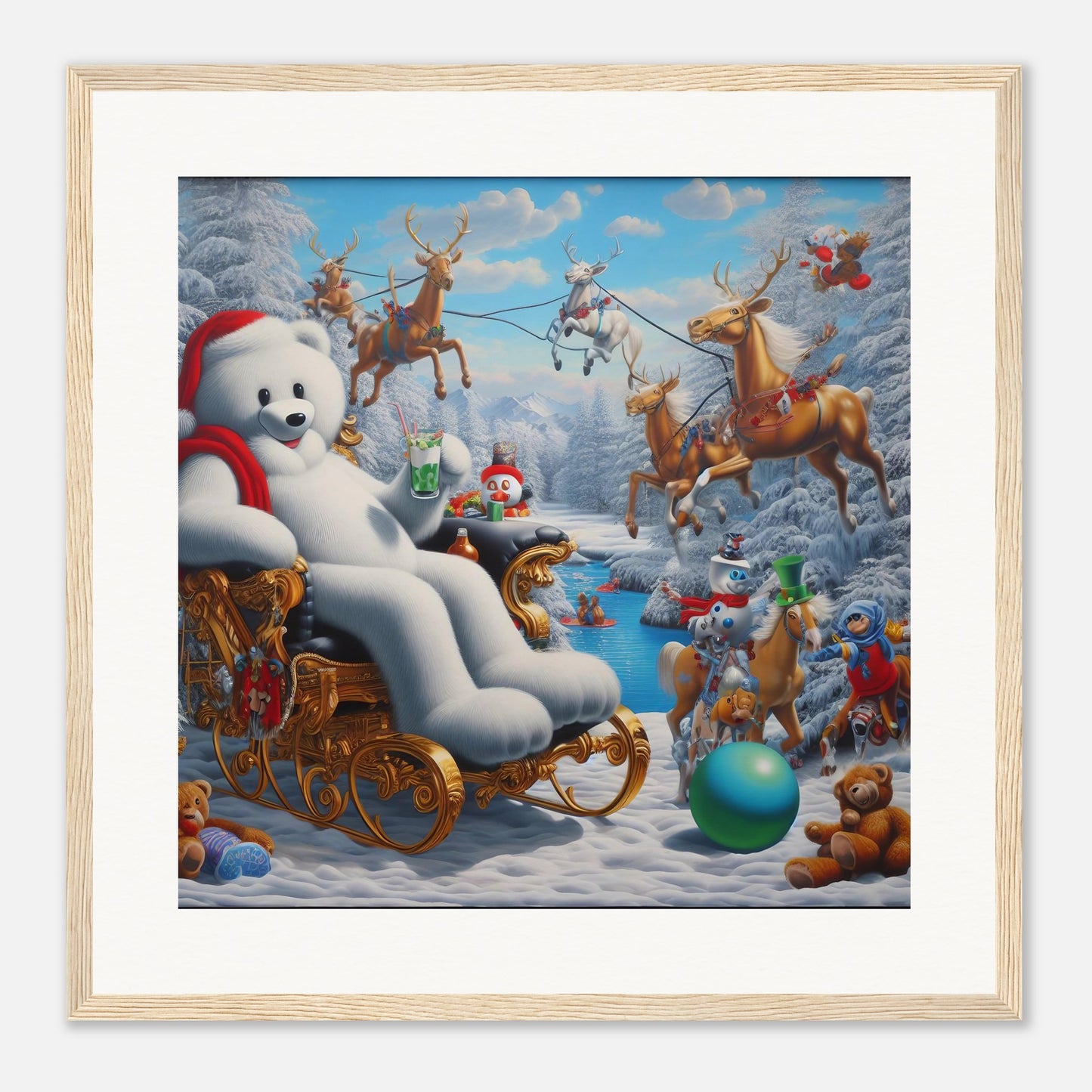Wall Art - Winter 51 -Sitting polar bear