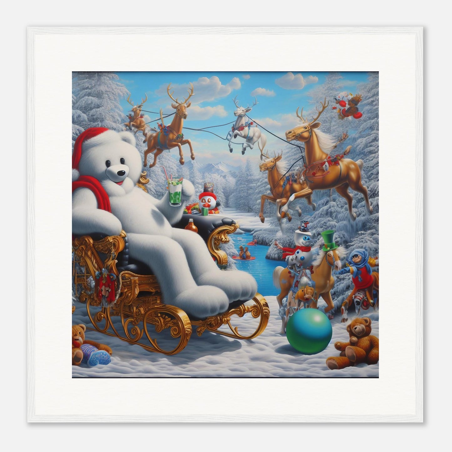 Wall Art - Winter 51 -Sitting polar bear