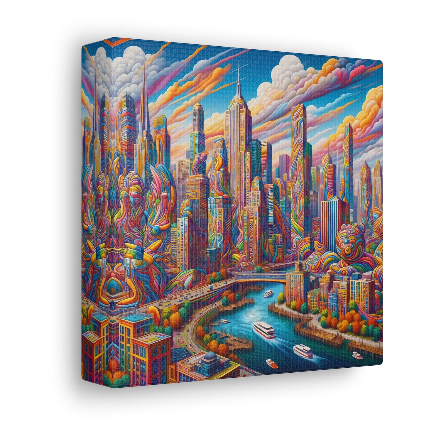 Canvas Gallery Wrap - City 13