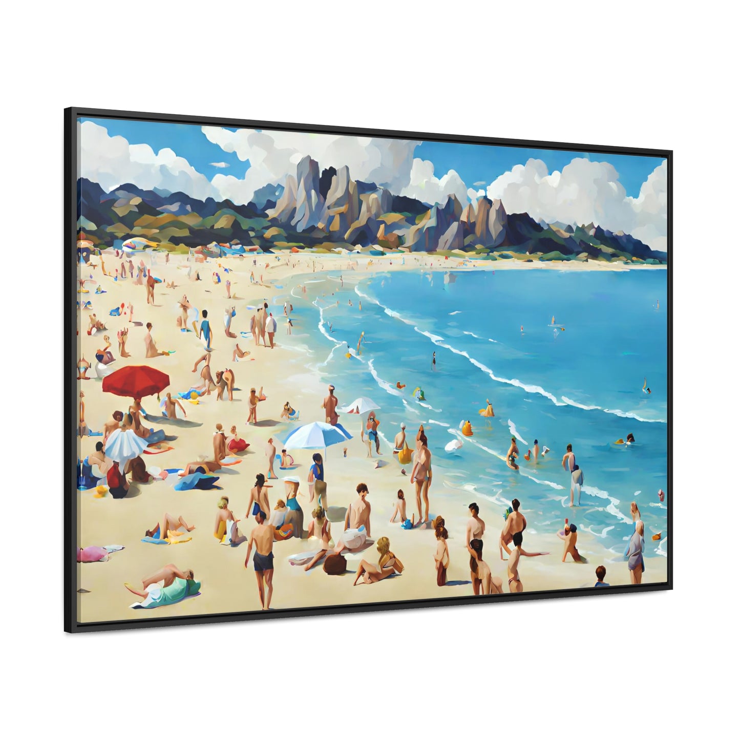 Framed Canvas Gallery Wrap - Beach 2008