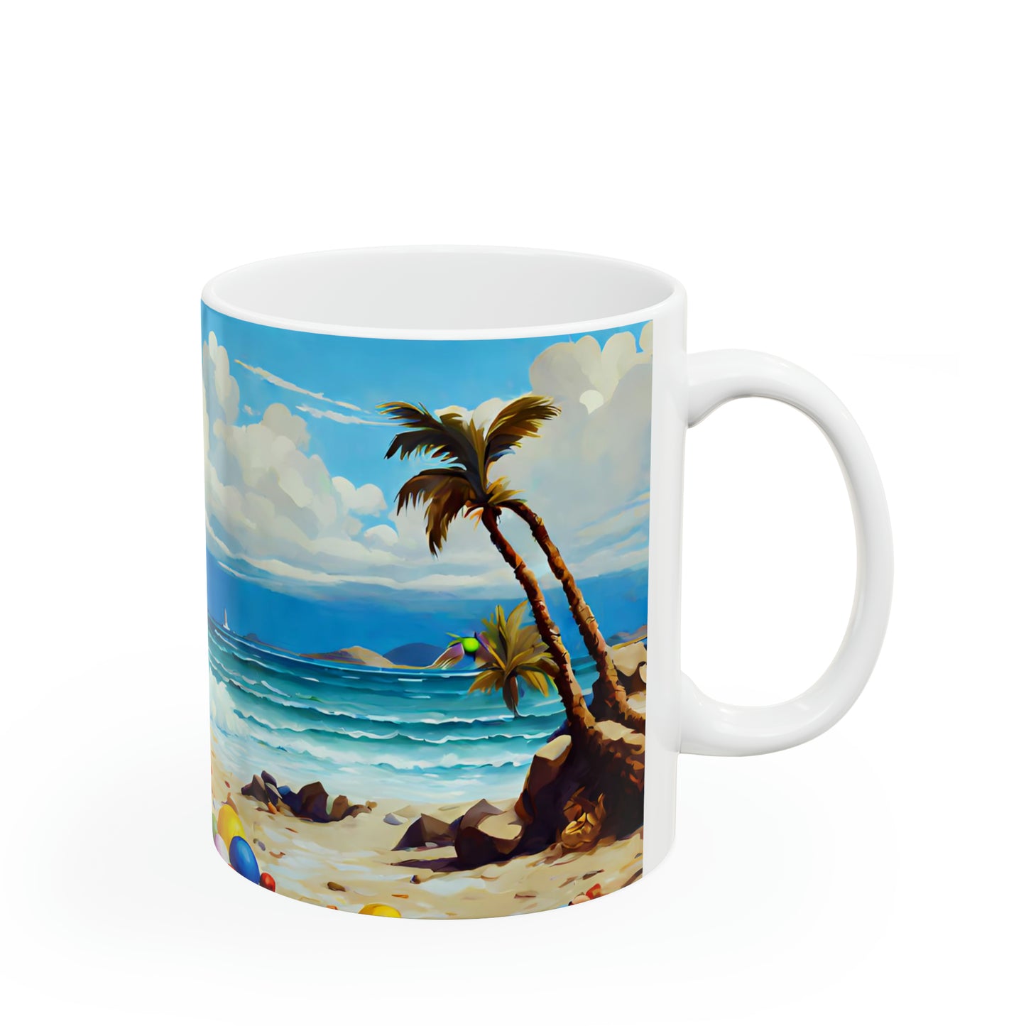 Ceramic Mug 11oz - Beach 2004