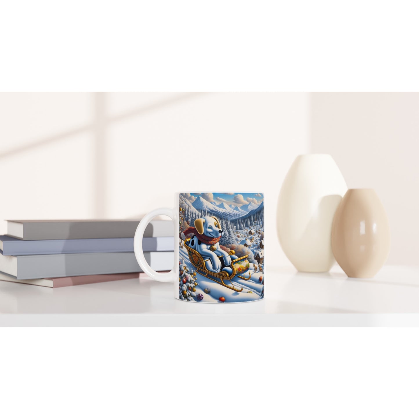 White 11oz Ceramic Mug - Winter 142