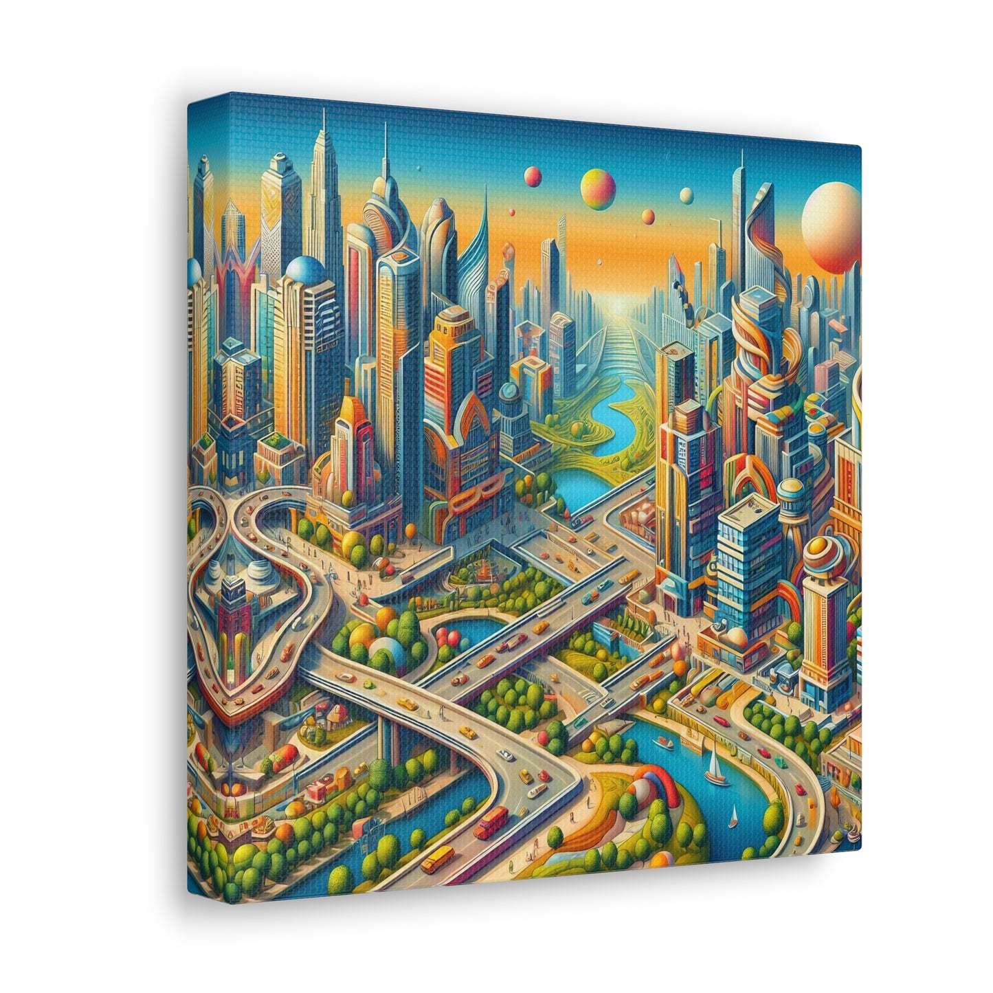 Canvas Gallery Wrap - City 9