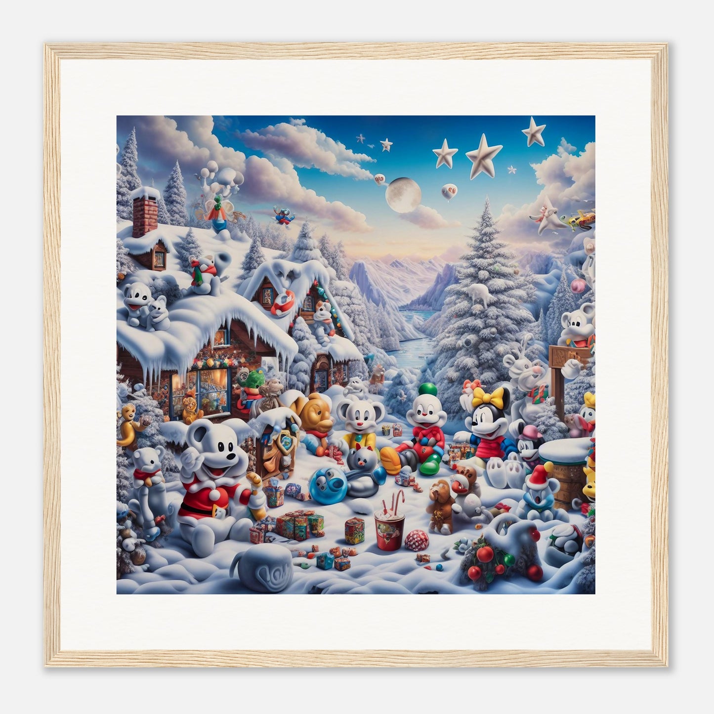 Wall Art - Winter 61 - Baby animals and toys