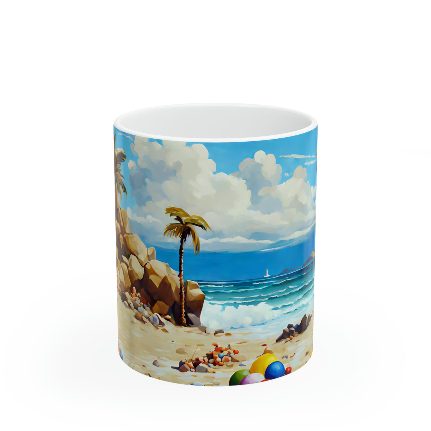 Ceramic Mug 11oz - Beach 2004